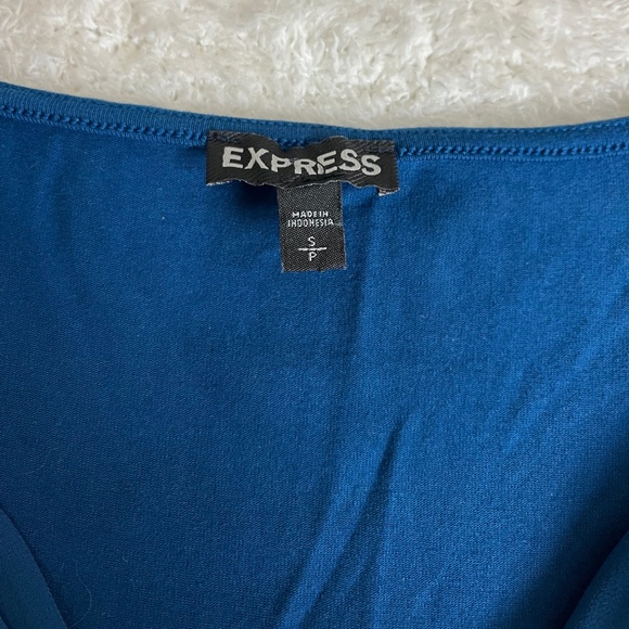 Express Dark Turquoise Blue Top - Picture 3 of 3